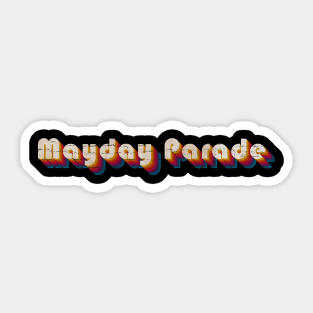 retro vintage Mayday Parade Sticker